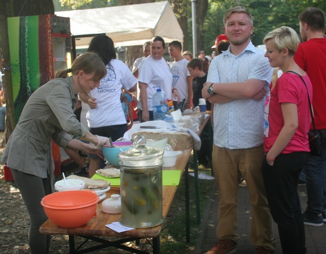 Inscenizacja walk w parku Kościuszki 