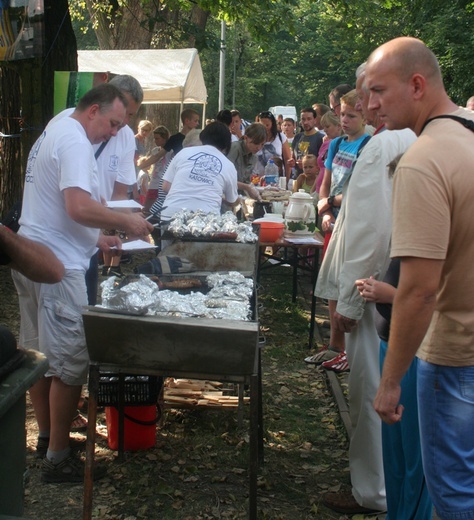 Inscenizacja walk w parku Kościuszki 