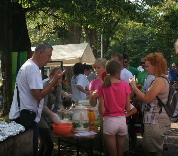 Inscenizacja walk w parku Kościuszki 