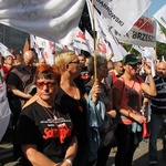 Protest górników