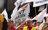 Protest górników