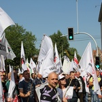 Protest górników