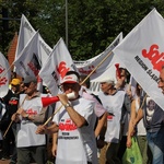 Protest górników