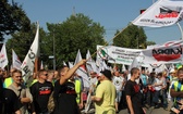 Protest górników