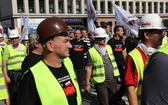 Protest górników