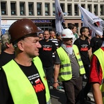 Protest górników