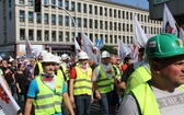 Protest górników