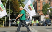 Protest górników