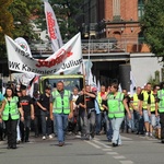 Protest górników