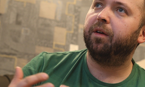 Witek Wilk, ewangelizator  (w tym roku przez 220 dni prowadzi rekolekcje),  perkusista