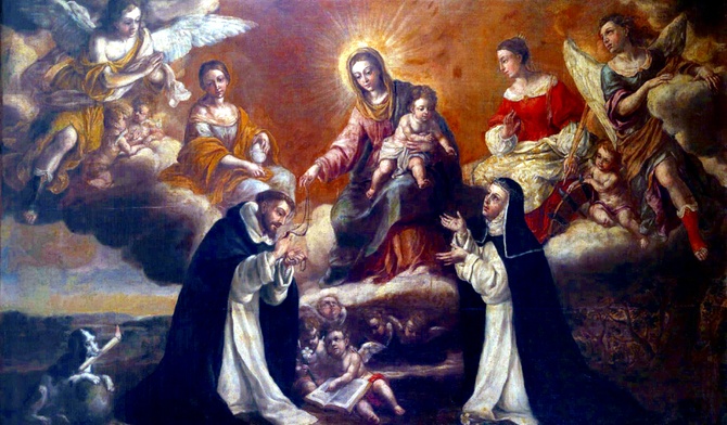 Różaniec na szaniec. Najświętszej Maryi Panny Różańcowej