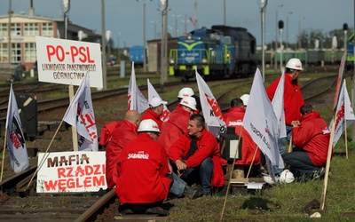 Górnicy protestują