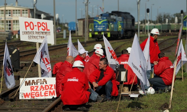 Górnicy protestują