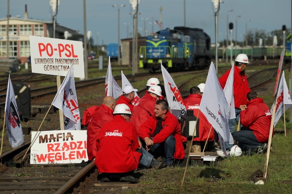 Górnicy protestują