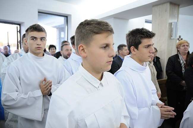 MB Latyczowska w budującym się kościele