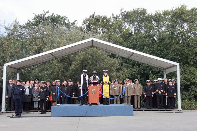 Przysięga podchorążych na Westerplatte