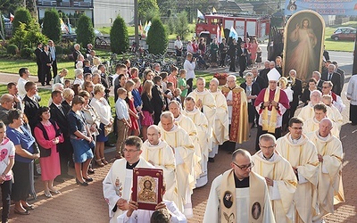  Do Przyborowa obraz przybył w roku jubileuszu parafii