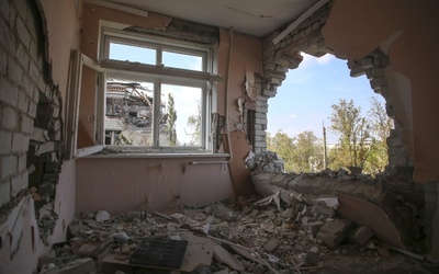 Eksplozja na terenie szkoły w Doniecku 