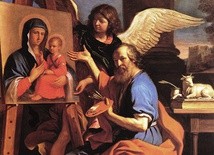 Guercino (Giovanni Francesco Barbieri) „Św. Łukasz pokazujący obraz Matki Bożej” olej na płótnie, 1652–1653 Muzeum Sztuki Nelson-Atkins, Kansas City