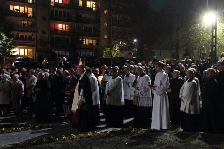 Poświęcenie placu pod budowę kościoła