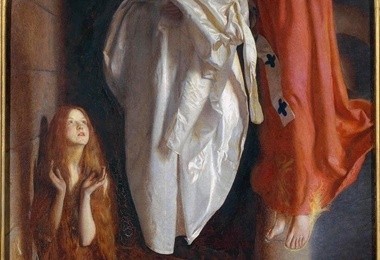 Frank Cadogan Cowper (1877-1958) Święta Agnieszka w więzieniu, 1905, Tate Gallery, Londyn