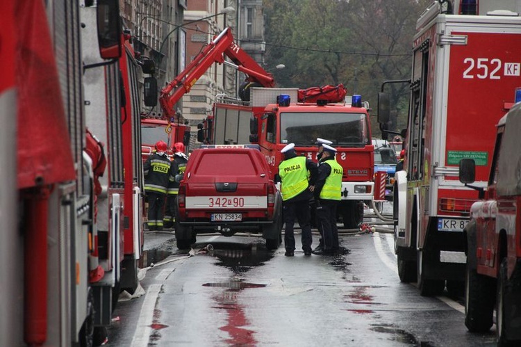 Zawalona kamienica w centrum Katowic