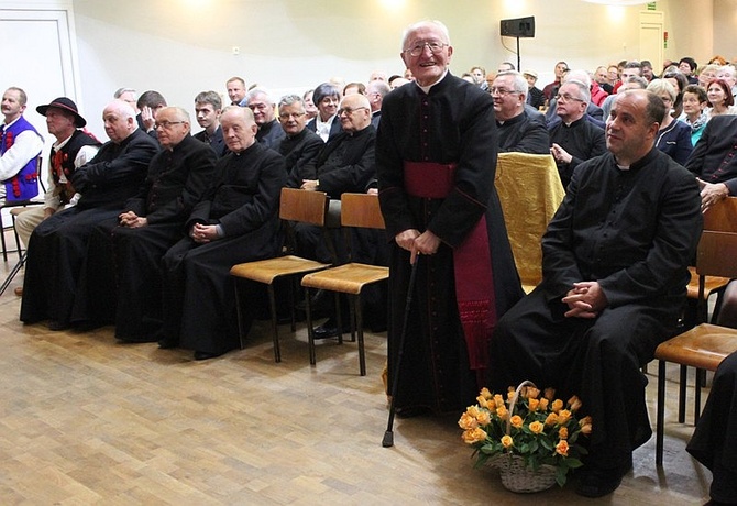 Edyta Geppert na jubileuszu ks. Józefa Strączka