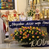 Edyta Geppert na jubileuszu ks. Józefa Strączka