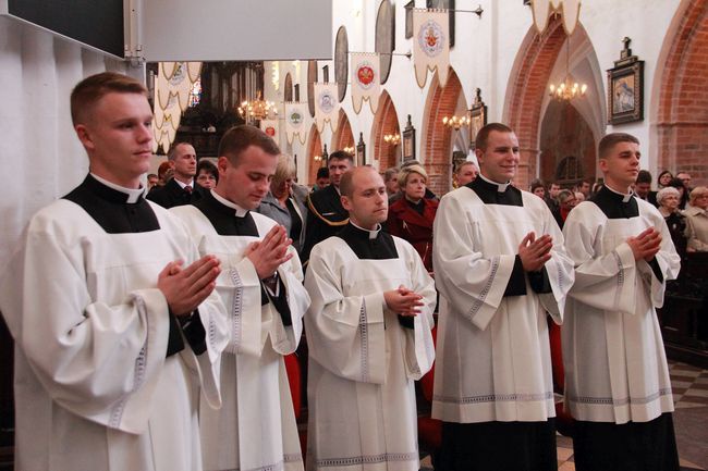 Msza św.  i obłóczyny w Gdańskim Seminarium Duchownym