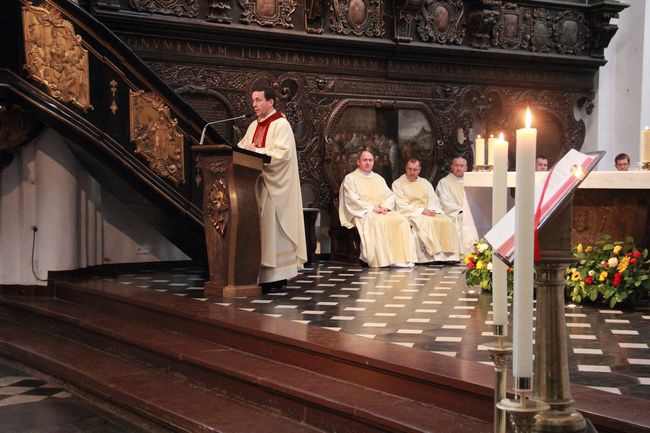 Msza św.  i obłóczyny w Gdańskim Seminarium Duchownym