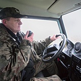 Major Piotr Mielcarek w Bieszczadach pracuje  od ponad 20 lat 