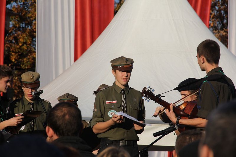 Święto Niepodległości z harcerzami