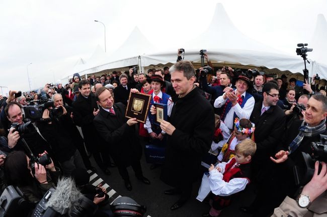 Otwarcie mostu w Połańcu