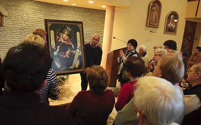  Uczestnikom rekolekcji  towarzyszył wizerunek Maryi przywieziony z Kaplicówki