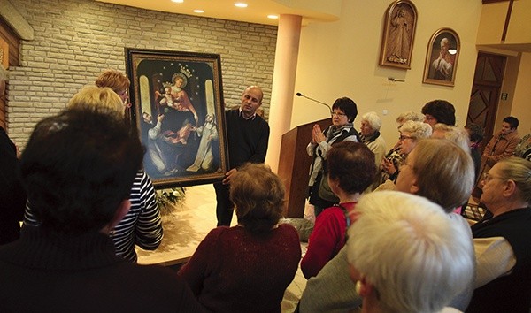  Uczestnikom rekolekcji  towarzyszył wizerunek Maryi przywieziony z Kaplicówki