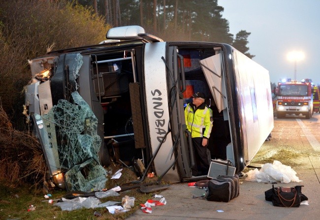 Wypadek polskiego autobusu