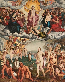 Pieter Pourbus  „Sąd Ostateczny”, olej na desce, 1551 Muzeum Groeninge, Brugia