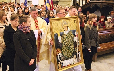 Obraz św. Stanisława – dar dla hierarchy od duchowieństwa diecezji tarnowskiej