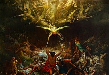 Gustave Doré (1832–1883) „Triumf chrześcijaństwa nad pogaństwem” 1867-68  Art Gallery of Hamilton, Ontario