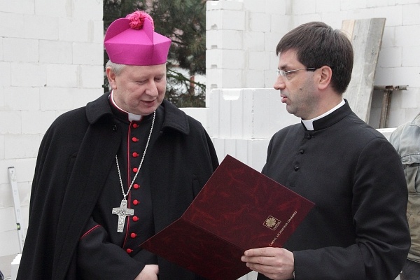 Poświęcenie kamienia węgielnego pod ŚDS