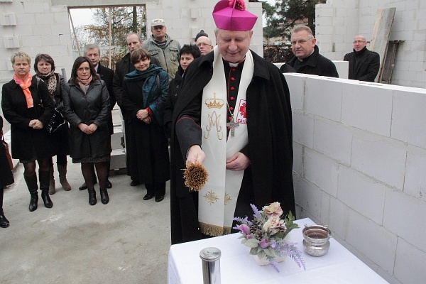 Poświęcenie kamienia węgielnego pod ŚDS