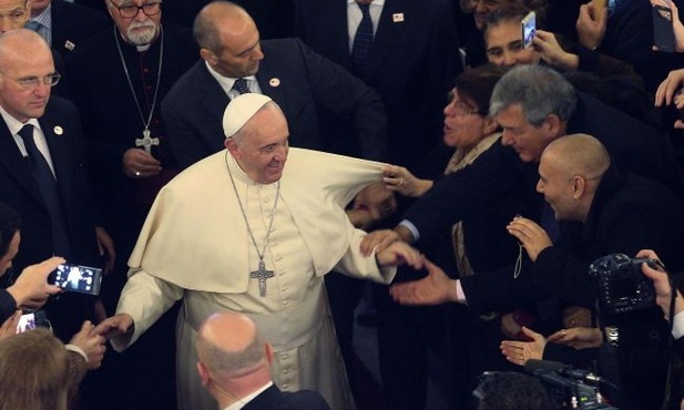 Papież Franciszek przed mszą