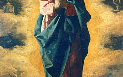 Francisco de Zurbarán „Niepokalane Poczęcie” olej na płótnie, 1628–1630 Muzeum Prado, Madryt