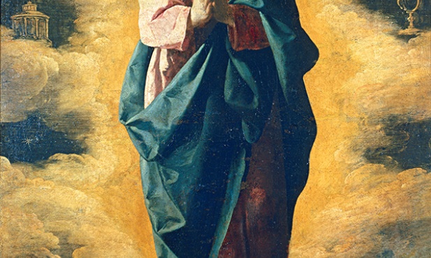 Francisco de Zurbarán „Niepokalane Poczęcie” olej na płótnie, 1628–1630 Muzeum Prado, Madryt