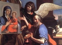 Guercino, Św. Łukasz malujący obraz Maryi