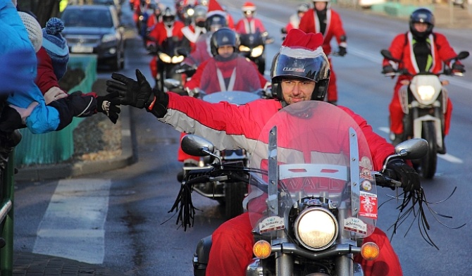 Mikołaje na motocyklach opanowali Trójmiasto