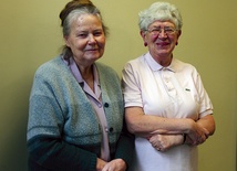  Założycielki katowickiego hospicjum: Maria Gross (z lewej) i Teresa Trzeciak