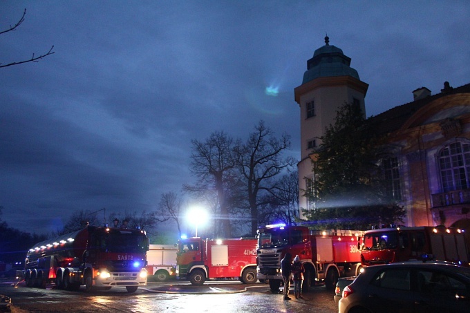 Pożar na zamku Książ