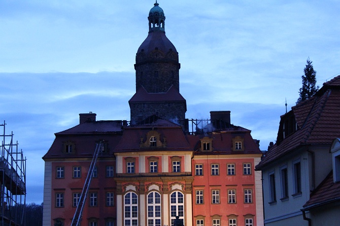 Pożar na zamku Książ