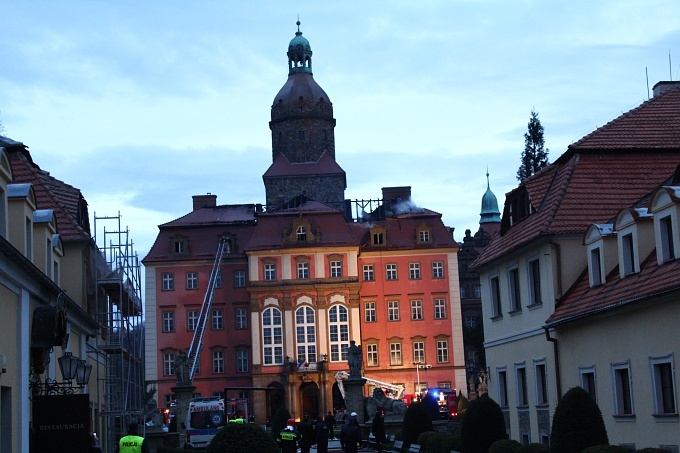 Pożar na zamku Książ